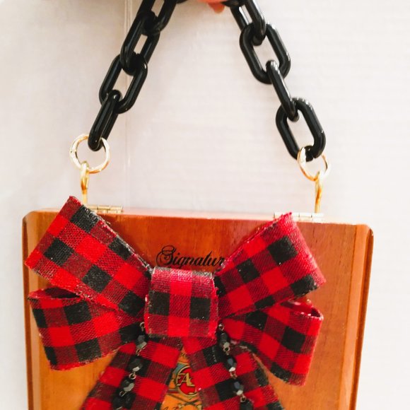 Original Suenos de Saundra Upcycled Hemingway Cigar Box Purse - Picture 13 of 14